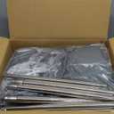 49.6"x19.7"x19.7" Brooder Box for Chicks with Dual Zipper Doors, Oxford Fabric & Mesh Chicken Brooder Box with Two-Zone, Small Animals Playpen Indoor Outdoor for Chicks, Ducks, Kitten, Puppy, Rabbits, Gray