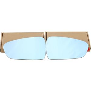 2Pcs Side Mirrors for Tesla Model S 2016-2022 Wide Angle Anti Glare Heat Defogging Blue Lens with Backing Plate