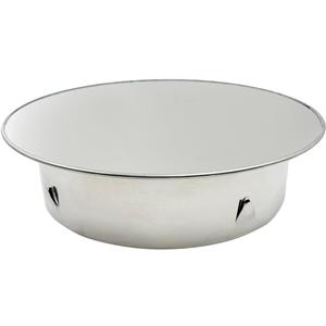5 Inch Metal Tee Cap Stainless Steel Round Dryer Vent Cover Duct Fitting Metal Plug Duct End Cap Indoor and Outdoor Pipe Cover