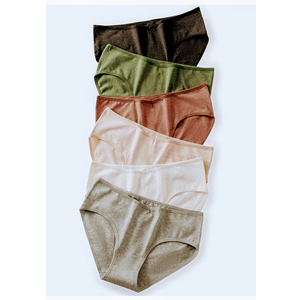 Cotton Underwear for Women Stretch Bikini Hipster Panties Breathable Low Rise V-Wasited Moisture Wicking Briefs 6 Pack