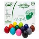 Crayola Large Egg Crayons (12ct), Essential Easter Basket Stuffers, Jumbo Washable Crayons for Toddlers, Spring Craft Supplies, Small Easter Egg Gift, Ages 1+