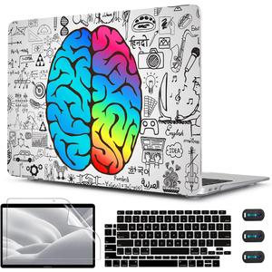 CISSOOK Compatible with MacBook Air 13 inch Case 2021 2020 2019 2018 Release Model A2337 M1 A2179 A1932, Plastic Hard Shell Case Brain Cover for MacBook Air 13 Inch with Touch ID, Great Brain