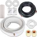 findmall 50FT Air Conditioning Tubing Hose Extension 3/8 and 5/8 Inch
Insulated Copper Hoses, With Accessories, Fit for Mini Split Air Conditioner
