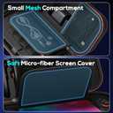 Auarte [Charge inside] Carrying Case for Nintendo Switch 2 2025 / Switch OLED / Switch with Adapter and for Joy Cons Storage, Travel Case for Switch 2 Console with 22 Game Card Storage (Carbon Black)