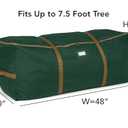 Covermates Keepsakes Christmas Tree Cinch Bag  Durable Polyester Tree Storage with Reinforced Handles & Built-In Cinch Straps  Trees, Lights & Holiday Dcor, Green (48W x 20D x 20H without Wheels)