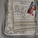 SIILOOM 9x12 Area Rug, Cream Beige Yellow White Grey Large Washable Rug for Living Room with Non-Slip Soft Vintage Bedroom Rugs Traditional Farmhouse Carpet for Nusery Dining Room Office Home Dcor