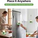 Digital Kitchen Timer for Cooking - 3 Channel Countdown Timer and Stopwatch with Strong Magnets,Silent Mode, LED Display, Memory, Timers for Cooking, Oven, Egg, Baking, Grilling, Teaching