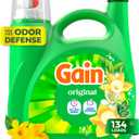 Gain Liquid Laundry Detergent, Now with Odor Defense, Original Scent, 177 fl oz, 134 Loads