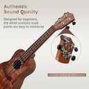 Raimy Kids Guitar Ukulele - 21in Ukulele Guitar Toys for Kids Ages 3 4 5 6 7+ Year Old Boys Girls Simulated Sound Quality Music Instruments Learning Education (Mahogany)