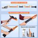 EcoNour 49" Extendable Squeegee Snow Brush and Ice Scraper for Car Windshield & Windows | 270 Telescopic Snow Broom with Pivoting Squeegee | Heavy Duty Car Snow Removal Tool for SUV, Truck & Car