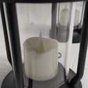 Solar Lantern Outdoor Indoor Use  Hanging Solar Lights with Realistic Flickering Flameless Candle, Weatherproof for Garden Decor, Patios, Trees, and Lawns (Black, 2 Pack)