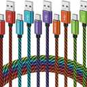 Teyssor USB C Cable 10FT 3-Pack Nylon Braided USB A to Type C Charger Cable Fast Charging Cord Compatible with Samsung Galaxy S24 S23 S22, Note 20 10 9 8, Moto G7 G8 Type C Cable