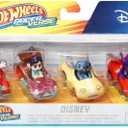 Hot Wheels RacerVerse, Set of 4 Die-Cars 1:64 Scale Toy Cars Optimized for Driving on Tracks with Pop Culture Characters as Drivers