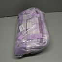 KEBEIXUAN Girls Backpack - 3PCS Cute Plaid School Bookbag Set for Ages 6-12 with Lunch Box & Pencil Case, Lightweight Multi-Pocket Daypack for Elementary, Travel (Purple)