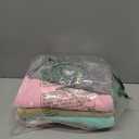 TENSTARS 5 Pack Thicken Microfiber Hair Towel Wrap for Women - Elastic Loop Design - 320GSM Coral Velvet - Quick Dry Hair Turban - 11x28 Inch (Grey+Pink+Brown+FrozenBlue+FrozenBerry)