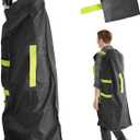 Umbrella Stroller Bag for Airplane, Gate Check Bag for Single Umbrella Strollers with Adjustable Carry Straps, Large Stroller Bag for Airplane Travel, Black