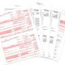 1099 MISC Forms 2025, 4 Part Tax Forms Kit, 25 Vendor Kit of Laser Forms Designed for QuickBooks and Accounting Software