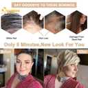QUEENTAS Pixie Layered Short Blonde Wigs for White Women Black Women Synthetic Hair (Blonde Mixed Brown)