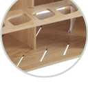 HG Art Concepts Mezzo Artist Paint and Brush Racks - Wood Grain Laminate Multi Layer Desk Stand Professional Storage Display Organizer for Paintbrushes and Tubes - Straight Rack 2