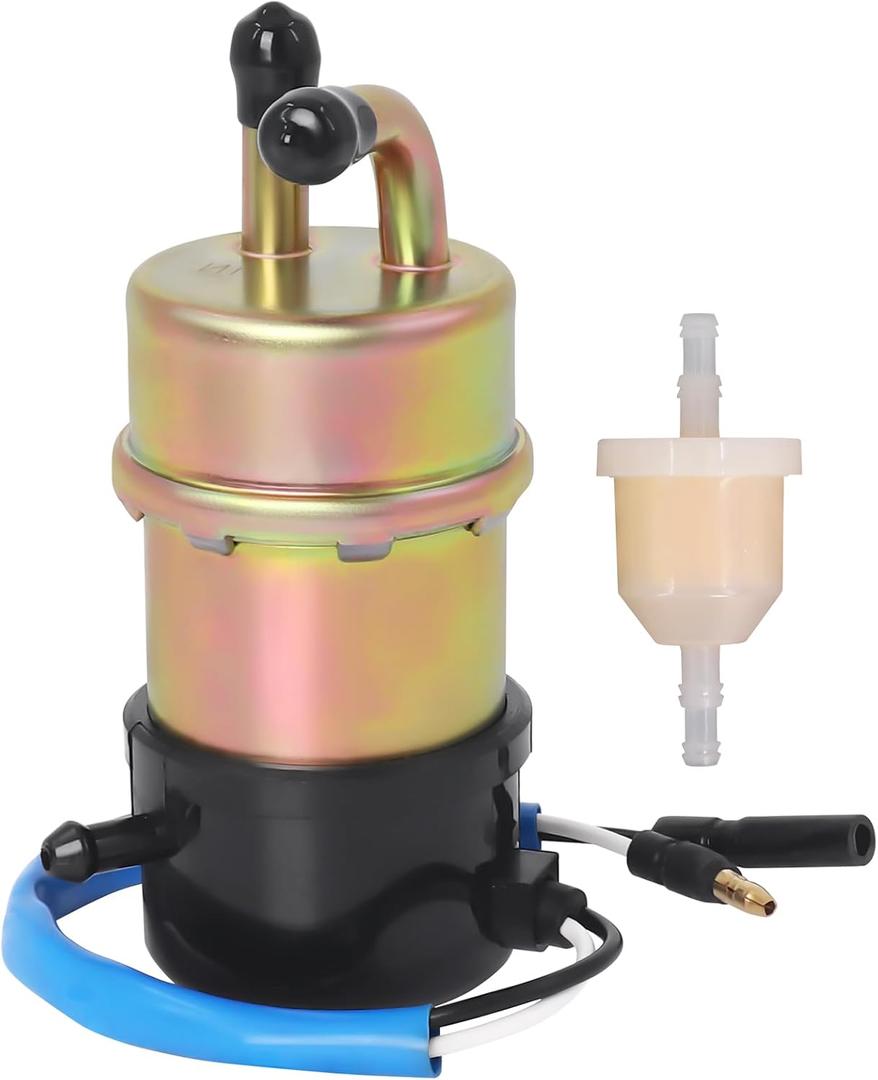 Podoy 12V Fuel Pump with Am116304 Fuel Filter Compatible with Hon-da Fourtrax Foreman 86-89 TRX-350 TRX-350D TRX 350 350D 4x4 Replace 16710-HA7-672