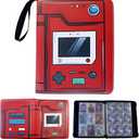 2 Pcs Card Binder, 9-Pocket, Red, 10.6 x 0.74 x 13 inches, Modern, Card Storage, Card Collector Hobbyist 