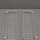 2 Pack White Storage Containers, 13"x4.5"