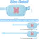 Uygafly Belt Bag with Initials,Fanny Packs Crossbody Bags for Women Girls Kids,Birthday Graduation Gifts for 5 6 7 8 9 10 11 12 13 14 15 16 Year Old Girl,Trendy Cute Purse Stuff - M,Blue