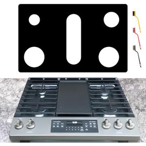 Stove Cover For General GE 30 Inch Gas Range Model JGS760SP4SS JGS760SP1SS JGSS66FELDS JGSS66SELSS JGSS86SPSS Upgraded 0.5MM Thickness Reusable Burner Guard For For GE Gas Stove Top Protector