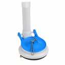 Toilet Flush Valve Assembly, 3 Inch, Compatible with One - Piece Toilets -WC Tank Repair and Replacement Part Featuring Chain and Flapper (Blue/White)