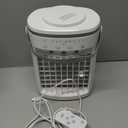 Portable Air Conditioner, Evaporative Air Cooler, 2-4-8H Timer Auto-Off &Remote, Water Tank, Three ultrasonic nozzles, 3-Speed Personal Air Conditioner Cooling Fan