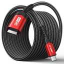 JSAUX USB C to HDMI Cable 3.3ft | 4K@60Hz USB 3.1 Type C to HDMI 2.0 Cord, Compatible with Thunderbolt 3/4, iPhone 16/16 Plus/16 Pro/16 Pro Max, MacBook Pro/Air, Galaxy S8 to S24, iPad Pro,iMac-Black