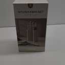 CAROTE 11 Pieces Knife Set with Block for kitchen, Stainless Steel Razor-Sharp Blade, Triple Riveted Ergonomic Handle, Wooden Magnetic Block, Essential Knife Block Set, Beige (White-WS)