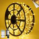 JMEXSUSS 168FT 600 LED Christmas Lights Outdoor Waterproof Clear Wire Indoor String Lights for Outside Warm White Christmas Tree Lights Plug in for Bedroom Wedding Party Valentines Decor