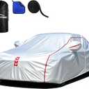Car Cover, 360 Underbody Wrap Design, All-Weather Waterproof Car Cover, Suitable for Sedans, Vehicle Body Length 186 to 193 in (1Sdean-A2)
