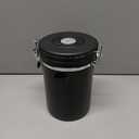 Airtight Coffee Canister  22oz Stainless Steel Coffee Container with 2 tbsp Scoop & Date Tracker, Black  Food Storage Jar for Beans, Tea & Pantry Essentials