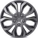 TangMiGe 4-Pack Universal Hubcaps Wheel Covers Replacement R14, Steel Wheel Rim Cover for Most Cars Trucks Sedans SUV, 14" 14 in Hub Caps (Gray Color, 14 inch)