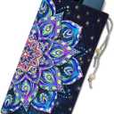 EMF Shield Sleeve for Cell Phone Reduce Signal Anti-EMP Pouch Against Radiation, EMF, 5G, RFID Blocking 4x8 Inch Mandala Phone Sleeve Bags