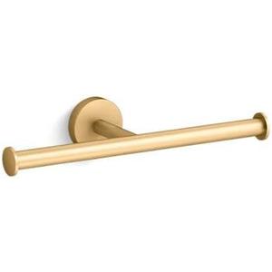 Kohler K27289-2MB Elate Wall Mounted Euro Toilet Paper Holder Vibrant Brushed Moderne Brass