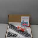 Yoobure Coat Rack Freestanding with Natural Marble Base - Coat Tree with 8 Hooks Heavy Duty Coat Hanger Stand, Metal Coat Rack Stand for Jacket, Hat, Clothes & Bag, Hall Tree Hat Rack for Entryway (Black)