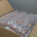 Arden Outdoor Foam Deep Seat Cushion Set, 24 in x 24 in, Weather-Proof, Rain-Proof, Fade Resistant Patio Cushion, Bottom and Back Cushion for Chair, Sofa, and Couch Global Vintage Medallion (1 Pack)