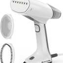 BEAUTURAL Travel Steamer for Clothes Portable Mini with Dual Voltage, Foldable Handheld Garment Fabric Wrinkle Remover, 100-220V Steam Iron for Worldwide Use Such as Europe, 1.6 Pounds