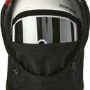 DOOK SNOW Ski Helmet Hood Cover - 3-in-1 Windproof Balaclava with Adjustable Drawstring, Fleece Lined Face Mask for Men&Women (Medium, Black(excluding Helmets and Snow Goggles))