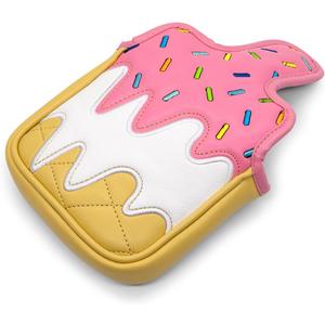 Golf Wood Head Covers Driver Cover 3 Wood Headcover Hybrid Head Covers Embroidery Ice Cream Design Golf Club Headcovers Leather Hand-Made Wood Head Cover