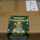 24 Inch Artificial Christmas Wreath for Front Door, Red White Wreath with Christmas Balls Peppermint Candy Snowflakes Xmas Decorations for Winter Wall Outdoor Home Holiday Decor