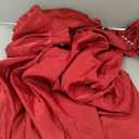 Women Victorian Style Ball Gown Plus Size Satin Gothic Rococo Gown Dress (Small, Red)