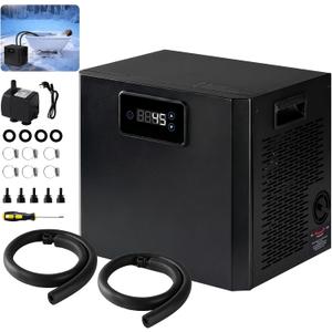 𝑼𝒑𝒈𝒓𝒂𝒅𝒆 1/3 HP Ice Bath Water Chiller, Cold Plunge Chiller with Built-in Stainless Steel Filter & Water Pump, Water Cooling System for Cold Plunge Tubs, Easy Installation Home Professional Use