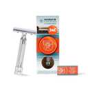 Merkur Mk34c Double Edge Razor with Heavy Duty Short Handle