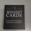 Emotional Intelligence Mindset Cards – 52 Card Deck for Connection & Social Skills – for Kids, Teens & Adults – Includes Wooden Display Stand, Gift for Teachers and Parents