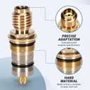 47450000 Thermostatic Cartridge Fit for Grohe 1/2'' Thermostatic Shower Valve GR-47450000 - Replace for Grohe Thermo-Element Shower Cartridge Assembly, 7 x 13 x 6 cm