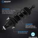 ECCPP Complete Strut Assembly Shock Absorber for Honda Civic 2001 2002 2003 2004 2005(Excludes 2.0L SI SIR Models) 2pcs Rear Pair 171340L 171340R